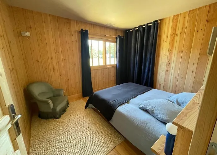 Maison Bois Lesbats Semesterbostad Mézos